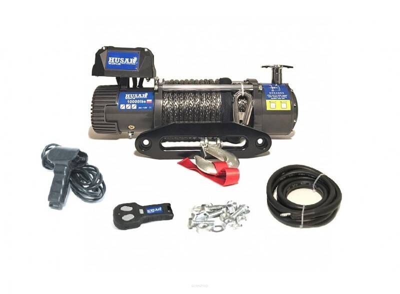 Wyciągarka elektryczna Husar Winch 10000 LBS 24V lina syntetyczna