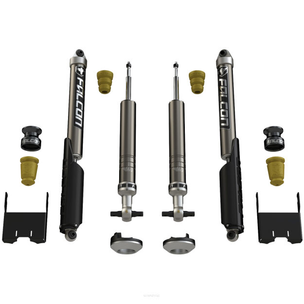 Zestaw zawieszenia Sport Tow/Haul z amortyzatorami Falcon Monotube Lift 0-2,25
