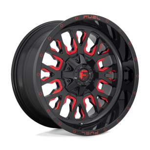 Felga aluminiowa D612 STROKE Gloss Black Red Tinted Clear FUEL