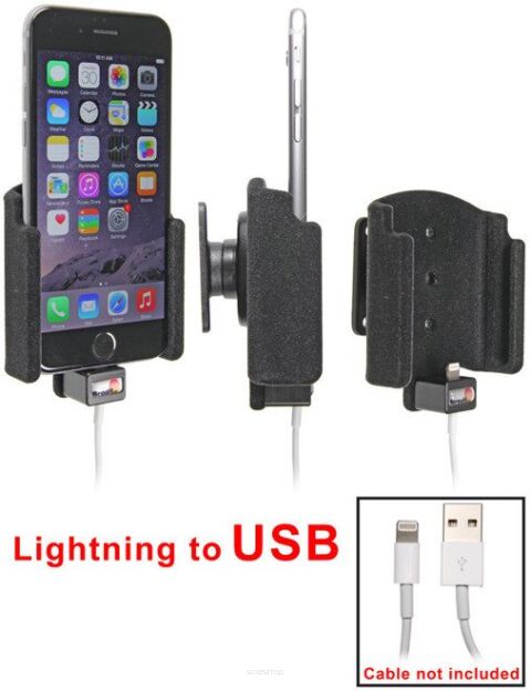 Uchwyt do Apple iPhone 6 z możliwością wpięcia kabla lightning USB