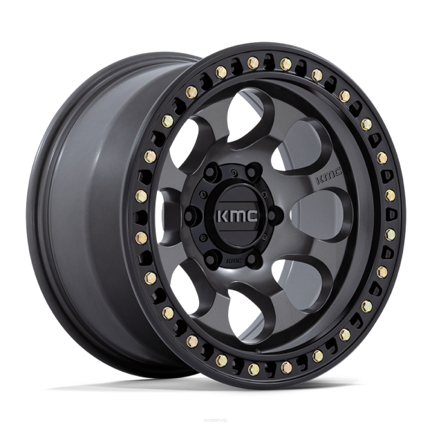 Felga aluminiowa KM550 RIOT SBL Anthracite W/ Satin Black Lip KMC