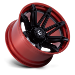 Felga aluminiowa FC401 BRAWL Matte Black W/ Candy Red Lip FUEL - 3