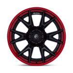 Felga aluminiowa FC402 CATALYST Matte Black W/ Candy Red Lip FUEL - 2
