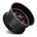 Felga aluminiowa D612 Stroke Gloss Black/Red Tinted Clear Fuel - 2