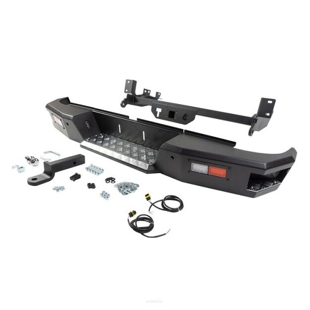 Zderzak stalowy tył z hakiem Toyota Hilux Revo OFD