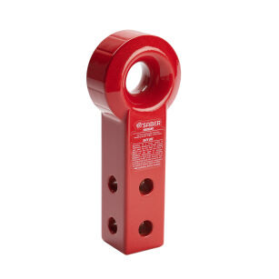 7075 Aluminium Rope Friendly Recovery Hitch Extended - Red Prismatic