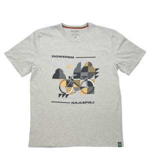 T-shirt męski Rowerem najlepiej L Rejbel