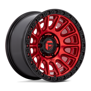 Felga aluminiowa D834 CYCLE Candy Red W/ Black Ring FUEL