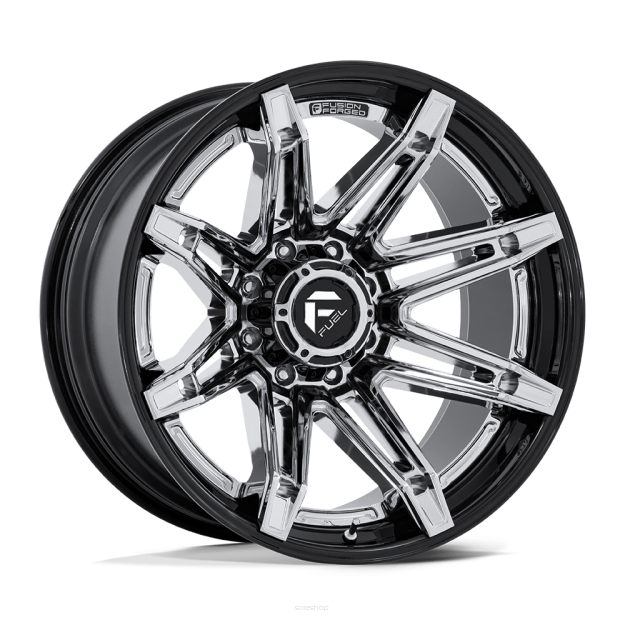 Felga aluminiowa FC401 BRAWL Chrome W/ Gloss Black Lip FUEL