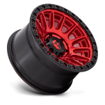 Felga aluminiowa D834 CYCLE Candy Red W/ Black Ring FUEL - 3