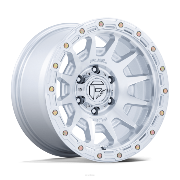 Felga aluminiowa FC884 FORTRESS Gloss Silver W/ Machined Face FUEL