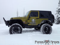 Osłony boczne Brawler Rockers czarne stalowe POISON SPYDER - Jeep Wrangler JK - 2