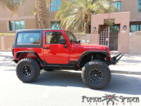 Osłony boczne Brawler Rockers czarne stalowe POISON SPYDER - Jeep Wrangler JK - 3