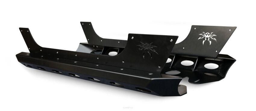 Osłony boczne Brawler Rockers czarne stalowe POISON SPYDER - Jeep Wrangler JK