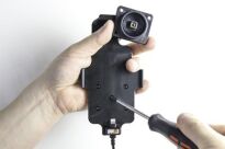 Uchwyt do Apple iPhone Xs w futerale z wbudowaną ładowarką samochodową do instalacji na stałe - 3