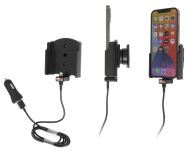 Uchwyt do Apple iPhone 12 z wbudowanym kablem USB oraz ładowarką samochodową - 2