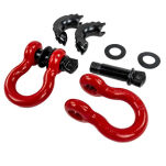 Szekla para czerwona OFD D-ring 3/4