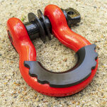 Szekla para czerwona OFD D-ring 3/4