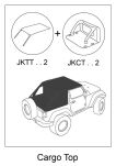Kompletny Dach Cargo Top - Jeep Wrangler JK 2 Drzwi - 2