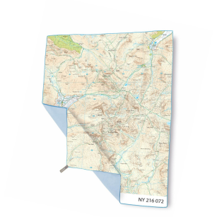 Ręcznik szybkoschnący 150×90 LIFEVENTURE SoftFibre Mapa Scafell Pike