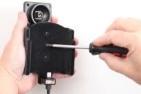 Uchwyt do Apple iPhone 11 Pro z wbudowaną ładowarką samochodową do instalacji na stałe - 3