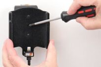 Uchwyt do Apple iPhone 11 Pro z wbudowaną ładowarką samochodową do instalacji na stałe - 5