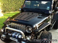 Nawiew wentylacyjny maski czarny POISON SPYDER - Jeep Wrangler TJ 03-06 - 3