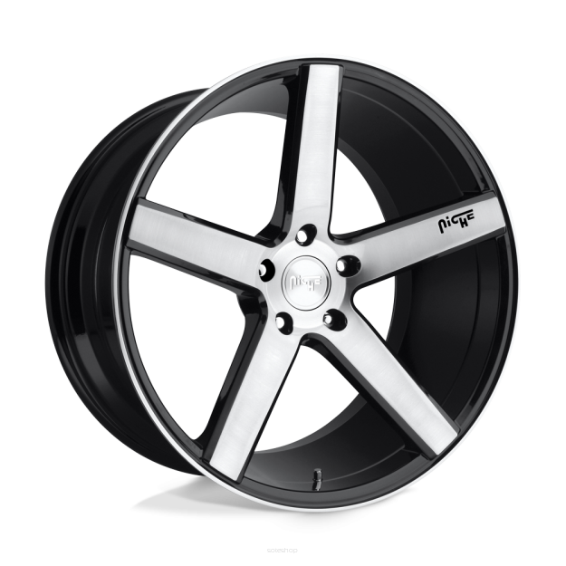 Felga aluminiowa M124 MILAN Gloss Black Brushed NICHE ROAD WHEELS