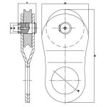 Husar Winch Zblocze liny do wyciągarki BST 10 Ton Bloczek - 6