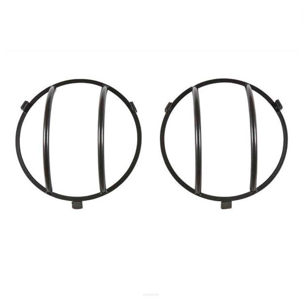 Osłony reflektorów stalowe czarne przód Smittybilt