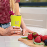 Termiczny kubek ze słomką Tumbler Vacuum Insulated 473ml Żółty KLEAN KANTEEN - 4