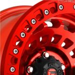 Felga aluminiowa D100 Zephyr Beadlock Candy Red Fuel - 2
