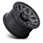 Felga aluminiowa D825 TRACTION Matte Gunmetal W/ Black Ring FUEL - 3