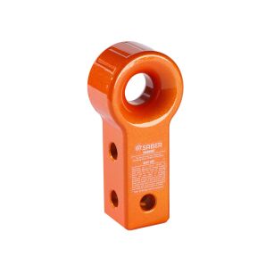 7075 Aluminium Rope Friendly Recovery Hitch - Orange Prismatic & 9K Soft Shackle