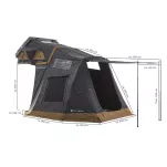 OFERTA SPECJALNA Namiot dachowy Mighty Oak Light 165 + Aneks / Grafitowo - Żółty - 2