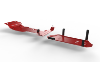 Komplet osłon podwozia OFFROAD Toyota Land Cruiser J 120 3.0d4d 2003-2009 czerwony - 5