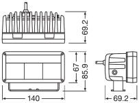 Panel LED OSRAM Lightbar MX140-WD,  2000LM - 5