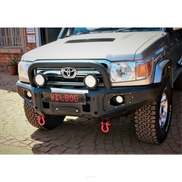Zderzak stalowy przedni z bullbarem Toyota Land Cruiser 76-79