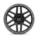 Felga aluminiowa KM544 MESA Satin Black W/ Gloss Black Lip KMC - 3