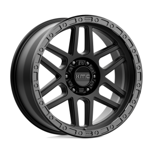 Felga aluminiowa KM544 MESA Satin Black W/ Gloss Black Lip KMC