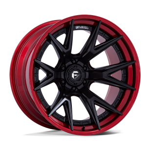 Felga aluminiowa CATALYST Matte Black W/ Candy Red Lip Fuel