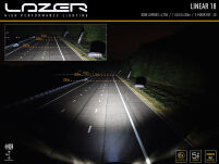 Zestaw lampy LAZER Linear 18 Elite - z systemem montażu w fabrycznym grillu - Ford Connect (2018 -) - 7