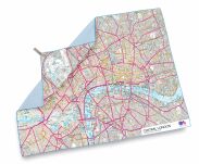 Ręcznik szybkoschnący LIFEVENTURE 150x90 SoftFibre - Mapa Centrum Londynu - 3