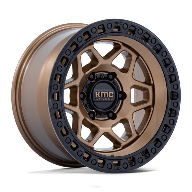 Felga aluminiowa KM553 TORX Matte Bronze W Gloss Black Lip KMC