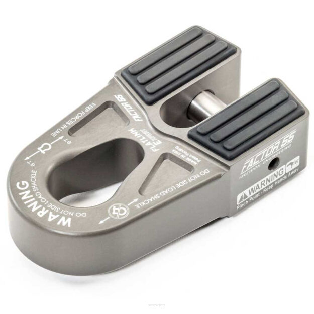 FlatLink E zaczep/szekla liny wyciągarki szary Factor 55