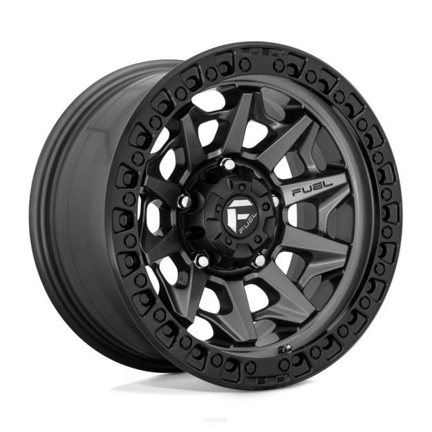 Felga aluminiowa D716 COVERT Matte Gun Metal Black Bead Ring FUEL