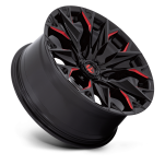 Felga aluminiowa D823 FLAME Gloss Black Milled W/ Candy Red FUEL - 2