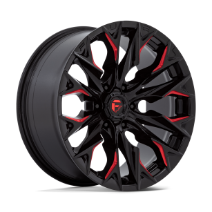 Felga aluminiowa D823 FLAME Gloss Black Milled W/ Candy Red FUEL