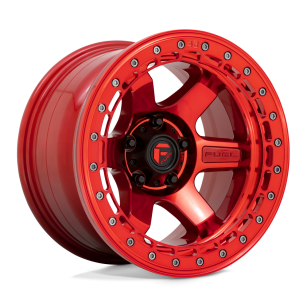 Felga aluminiowa D123 BLOCK BEADLOCK Candy Red W/ Candy Red Ring FUEL
