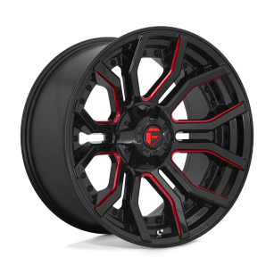 Felga aluminiowa D712 RAGE Gloss Black Red Tinted Clear FUEL